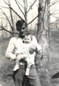 Woodie (22yr old) holding Woodena (2 months old)