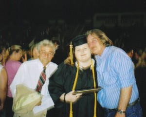 Woodie, Danielle, Donald Ray (Woodena's husband) at Danielle's graduation 2004